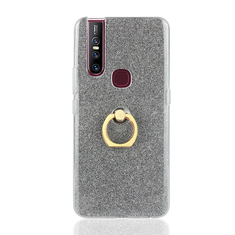 ДЛЯ Vivo V15 чехол 6 53 дюймов Роскошный из ТПУ и силикона мягкий кольцевой кронштейн