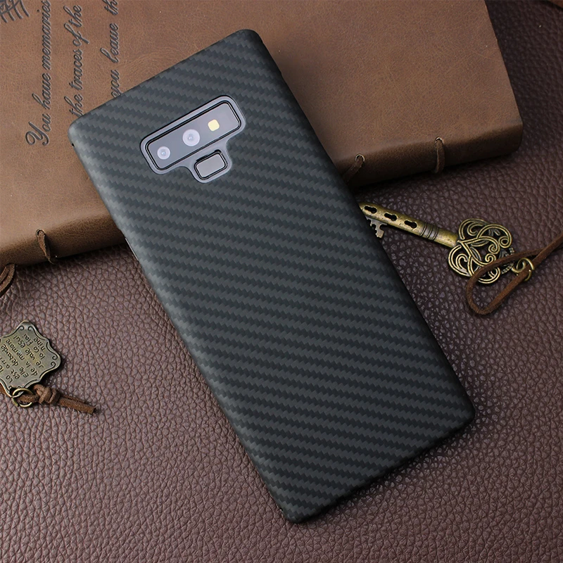 Чехол для samsung Note 9, Роскошный Жесткий Тонкий чехол из настоящего углеродного волокна, противоударный защитный чехол для телефона для Note 9, задняя крышка, Hoesjes Funda