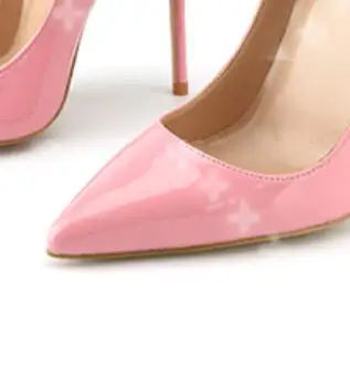 Brand Shoes Women Red High Heels 12 CM Women Wedding Shoes Black Nude High Heels - Color: 8cm