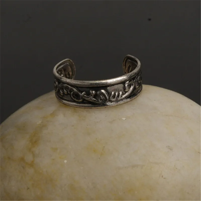 Хит продаж антикварные посеребренные ножные браслеты Halhal регулируемое Открытое