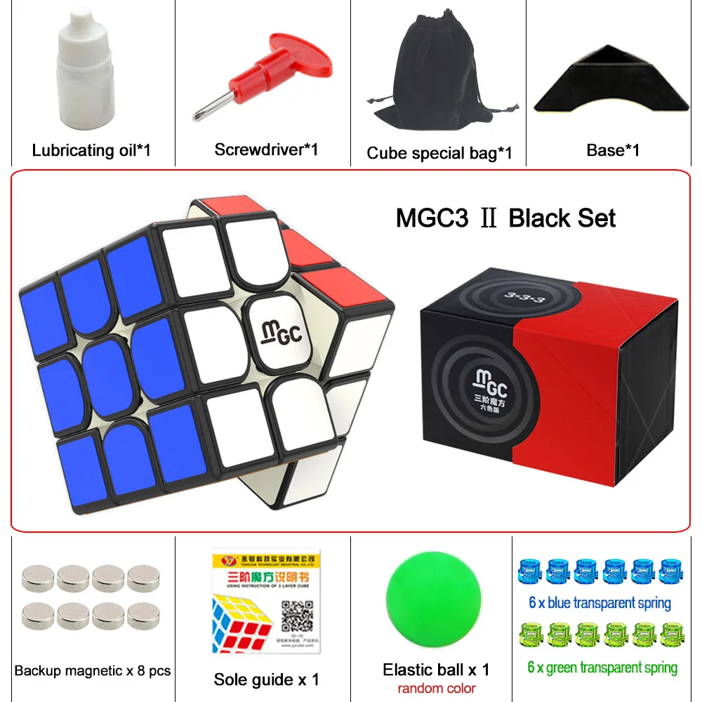 Yj MGC 3x3x3 Магнитный Нео Куб Магия Черный/Смешанные Цвета Головоломка Скорость для Тренировки Мозга Игрушки Для Детей Взрослых.