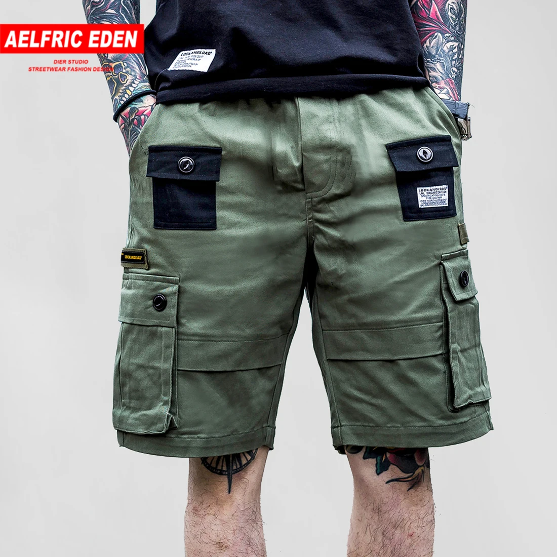 Шорты aelfrec Eden повседневные шорты до колена в стиле хип хоп Мужская модная уличная