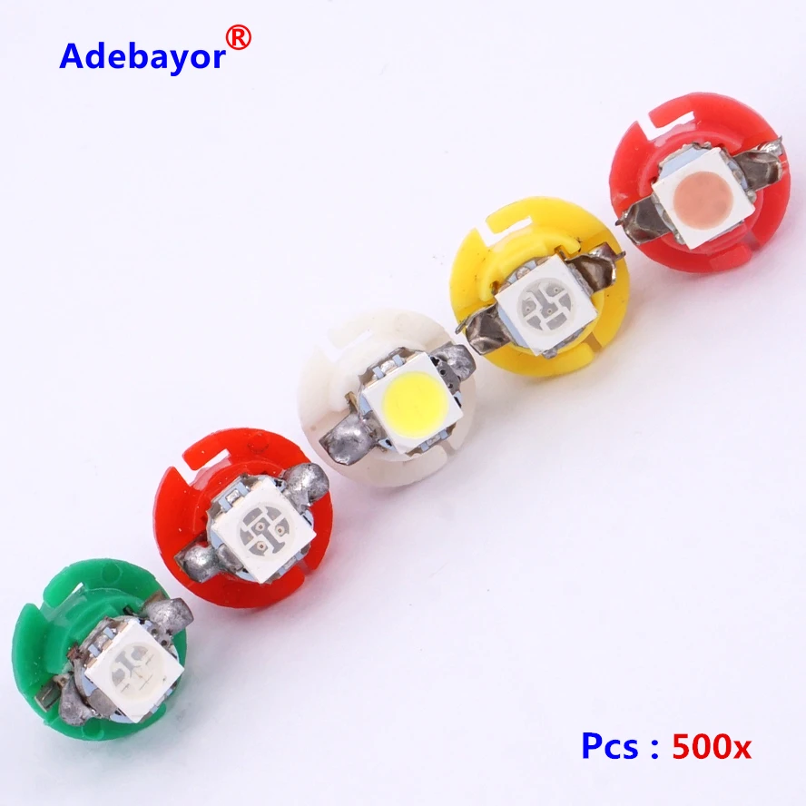 10 шт./лот T5 B8.4D самая дешевая оптовая продажа 1SMD светодиодные лампы для приборной