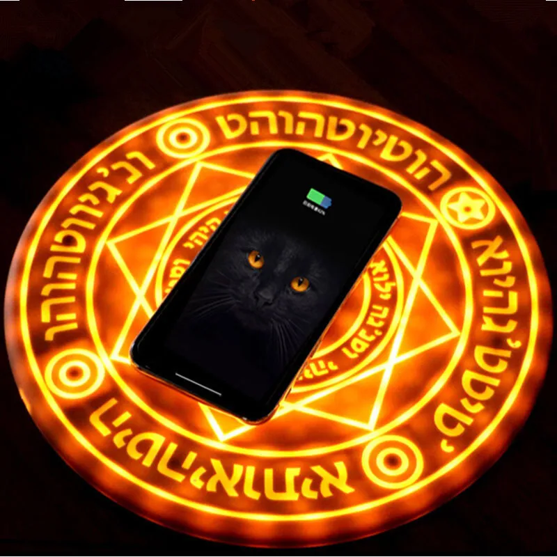 ATERWO Magic Circle Беспроводное зарядное устройство Qi Беспроводная Быстрая зарядка для