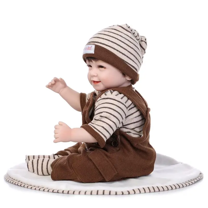 Кукла новорожденная силиконовая 55 см|toy pump|toy doll strollerdoll girl toy |