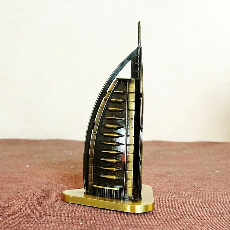 Крутая модель отеля статуэтки Burj Al Арабская статуя ручная работа металлические