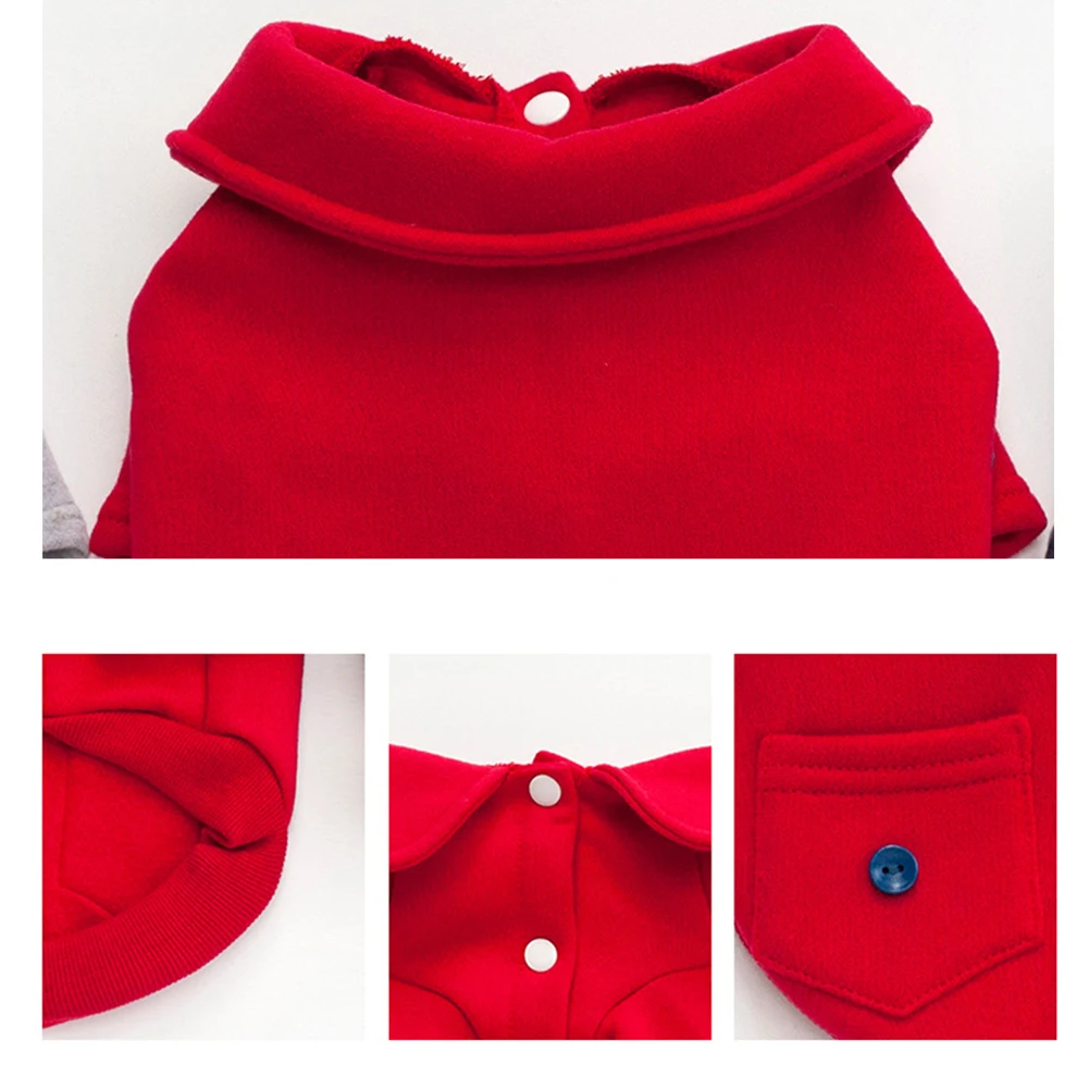 Lovely Dog Pet Puppy Clothes Turn Down Collar Button Coat Jacket Shirt Apparel hot | Дом и сад