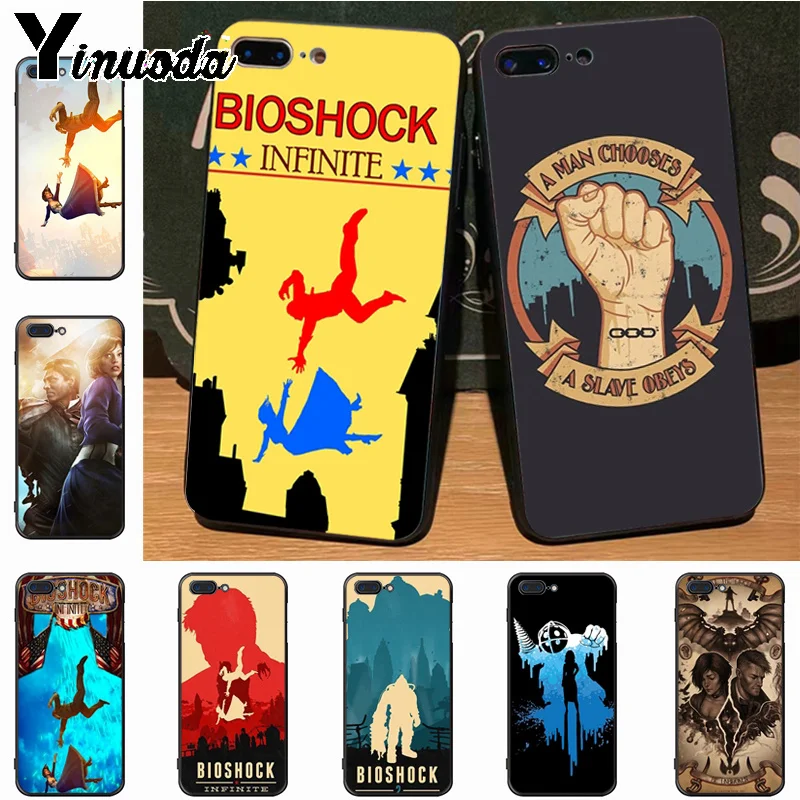 Yinuoda Bioshock infinite роскошный ТПУ резиновый чехол для телефона чехол для Apple iPhone 8 7 6 6S Plus X XS XR XS MAX 5 5S SE 5C Чехол