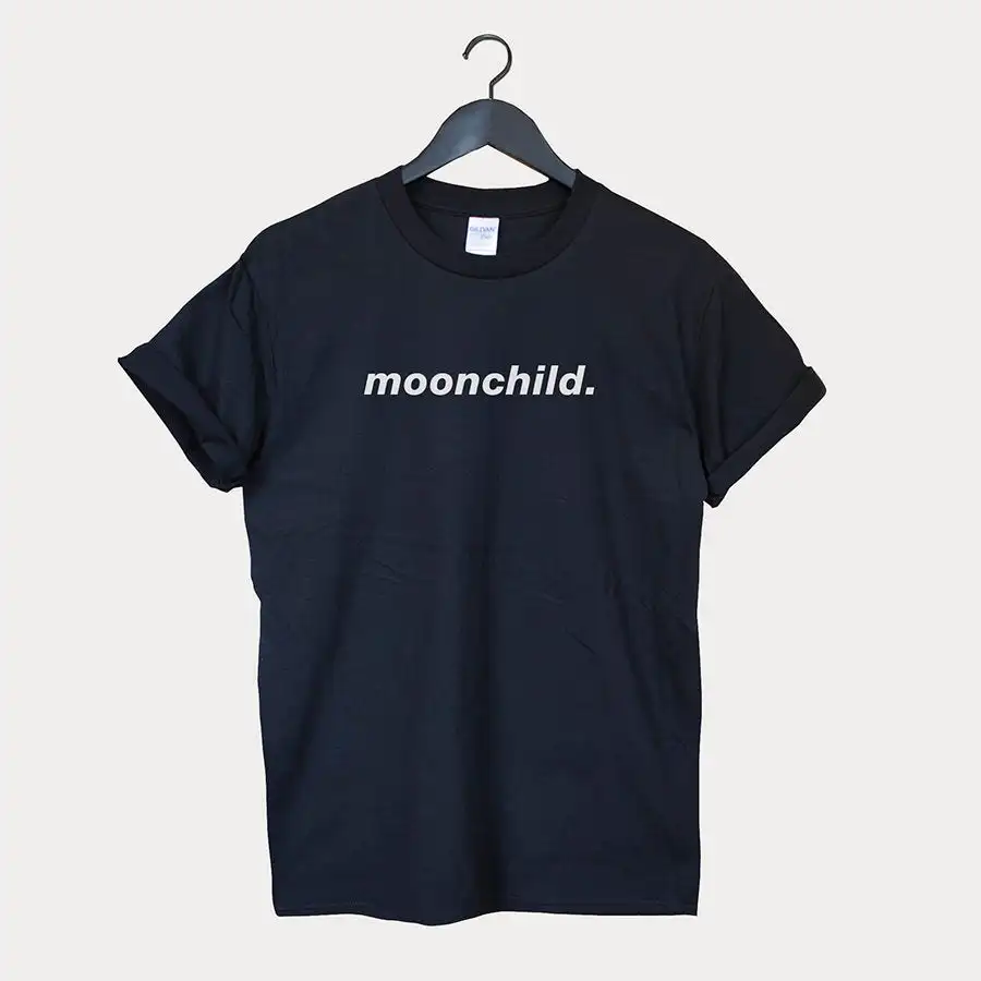 Moonchild, женская футболка, хлопок, повседневная, забавная, футболка, леди, Йонг, девушка, высшее качество, топ, футболка, Прямая поставка, S-521