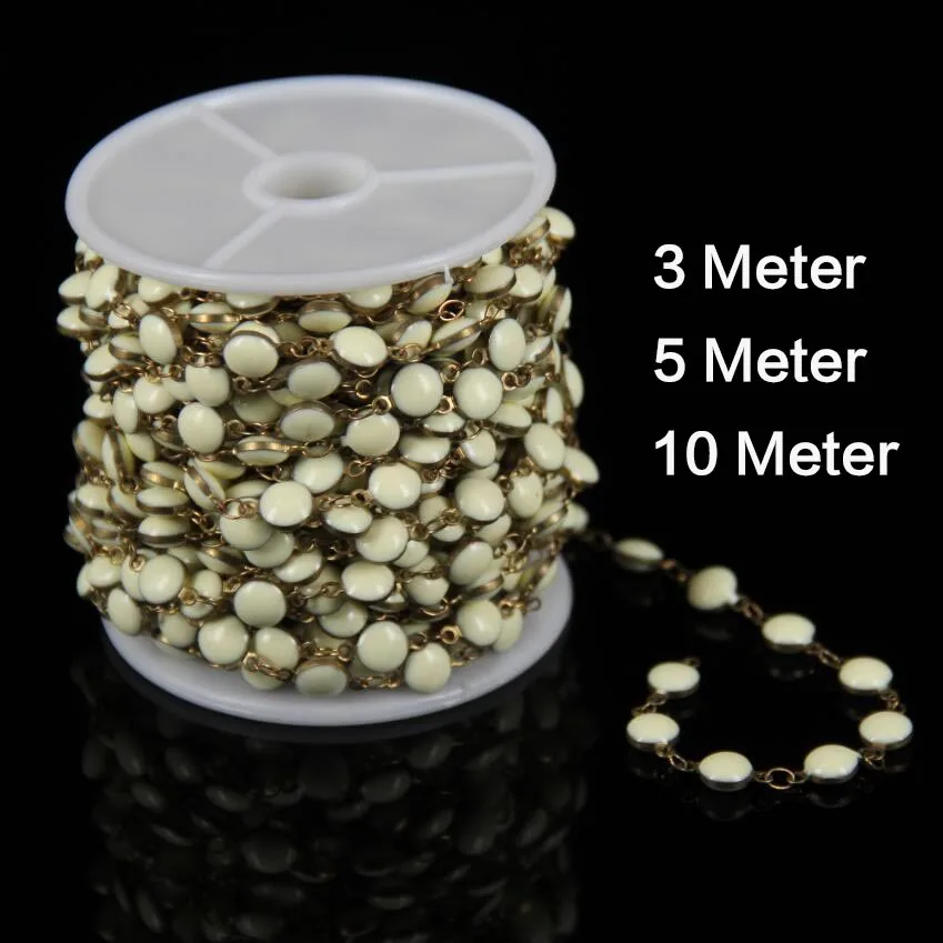 7 мм плоские белые стеклянные бусины в форме фонаря ювелирные изделия покрытые