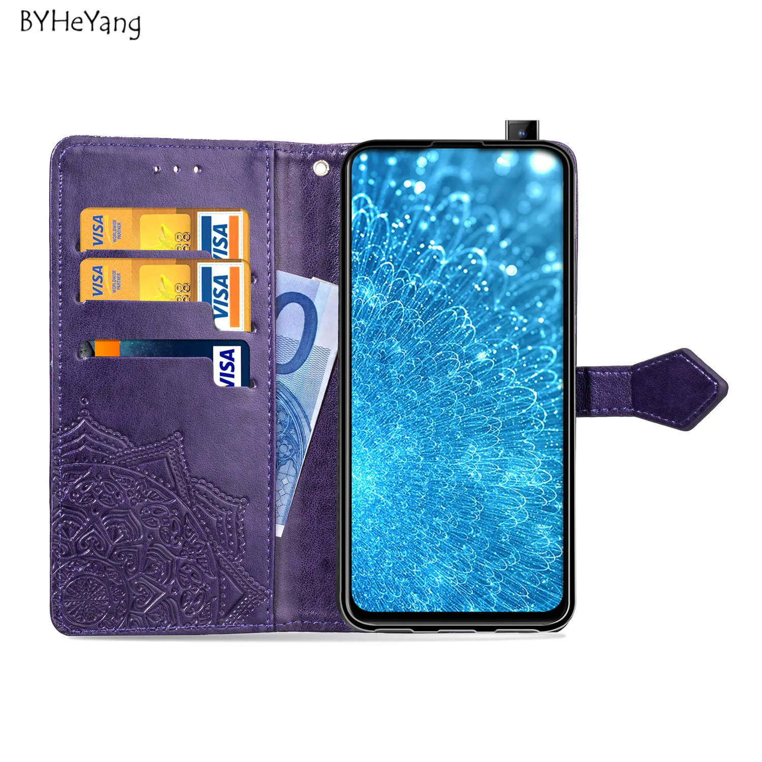 Чехол для Vivo S1 чехол Coque 6 53 дюймов роскошный чехол-кошелек из искусственной кожи