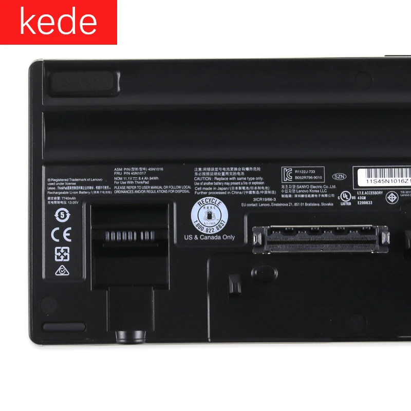 11 1 V 94wh 45N1016 45N1017 kede ноутбука Батарея для lenovo ThinkPad T430 T530 W530 L530 L430 ломтик базы