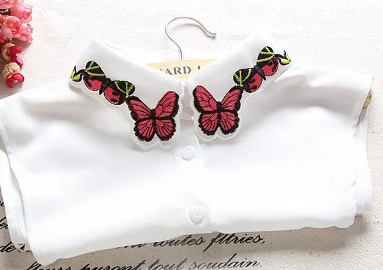 Новый модный элегантный дамский галстук с бабочкой кружевная рубашка воротником