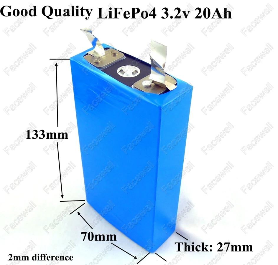 4 шт Рекламная цена! LiFepo4 20Ah 3 2 V cell High drain 100A для батареи 12v 20ah diy Мотоцикл