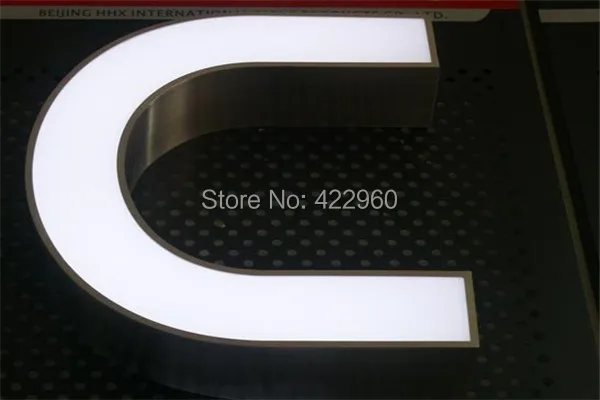 

Factoy Outlet Outdoor Acrylic face stainless steel return led custom signs