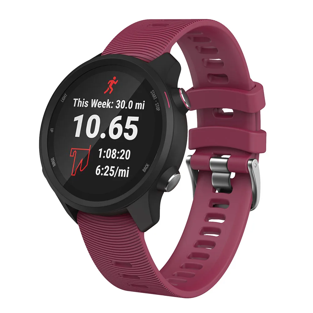 HIPERDEAL 2019 для Garmin Forerunner 245/245M/Vivoactive 3/Vivomove HR спортивный мягкий силиконовый сменный