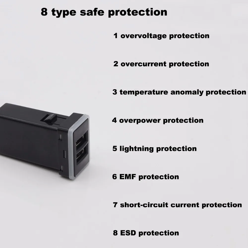 Автомобильное зарядное устройство QC3.0 Quickcharge двойной USB адаптер PDA для телефона DVR
