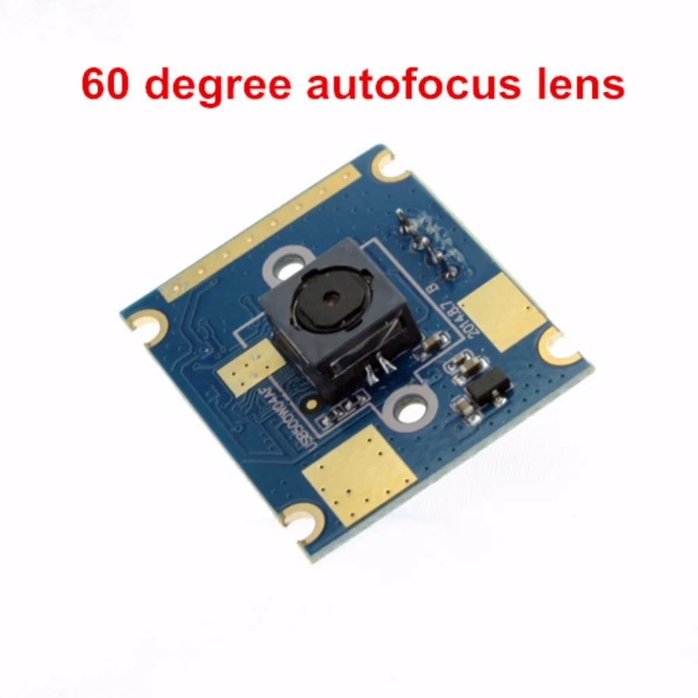 Камера с автофокусом ELP 5 МП CMOS OV5640 объективом 60 градусов 25*30 мм mini HD Usb модуль