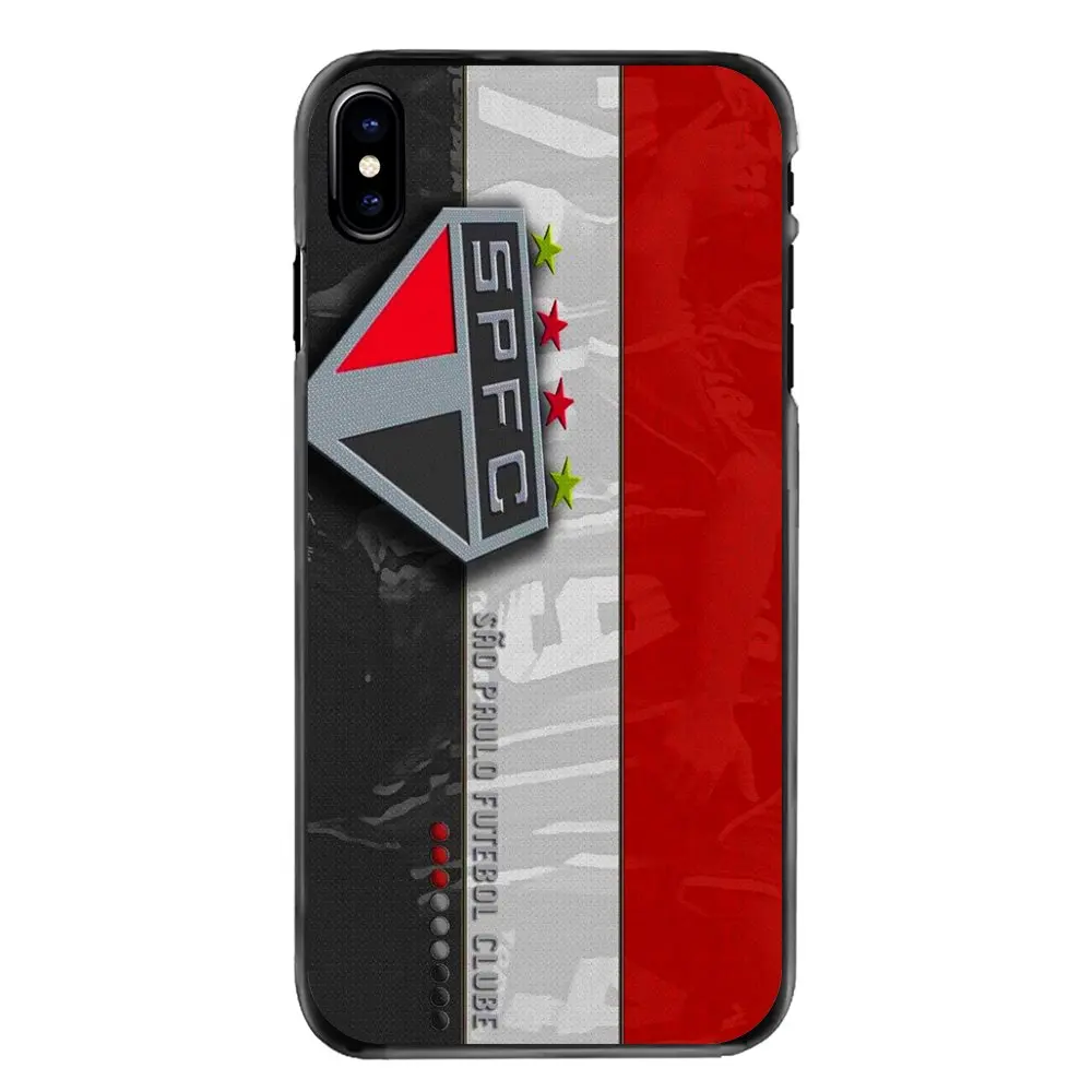 Жесткий чехол для телефона Sao Paulo FC SPFC Футбол Логотип iPhone 4 4S 5 5S 5C SE 6 6S 7 8 Plus X XR XS Max iPod