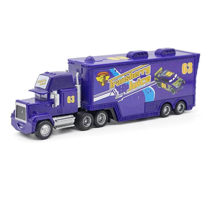 Disney Pixar машинки No.63 Mack грузовик трансягодный сок 1:55 литья под давлением