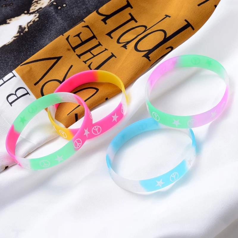 SUKI 4 шт./компл. многоцветный энергетический силиконовый спортивный браслет