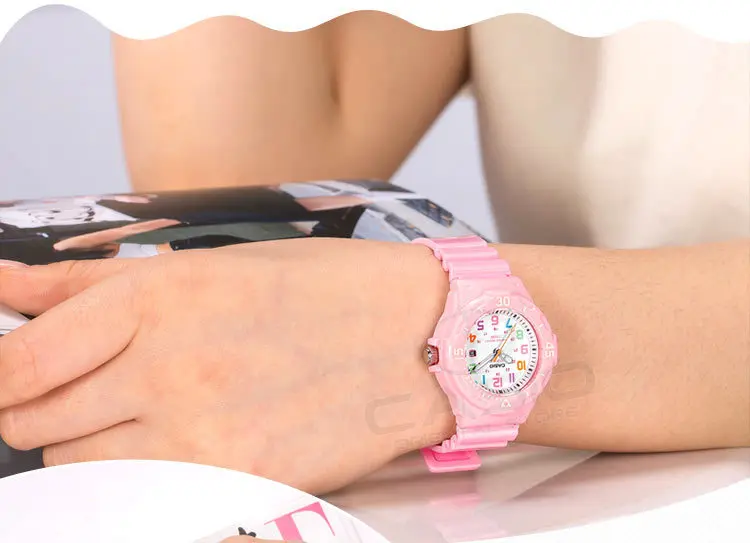 CASIO Часы LRW-200H-4B силиконовый ремешок Спортивная Дата день для женщин влюбленных Пара часы водонепроницаемый подарок relogio feminino настольные часы
