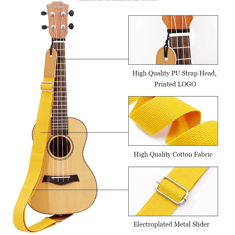 P & ремешок для укулеле ремень Гавайских концертный сопрано тенор регулируемый - Фото №1