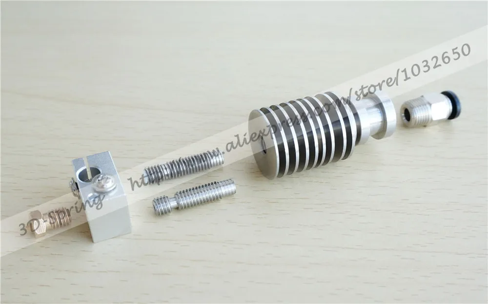 Lite6 Hotend экструдер сопло комплект для дистанционного длинной нержавеющей стали/алюминиевый радиатор титановый для 3d принтера 1,75 мм 3 мм
