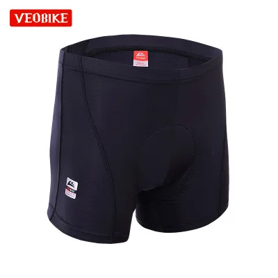 Велосипедные шорты с гелевой подкладкой противоударные черные трусы дышащее