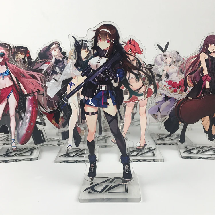 

Anime Game Girls Frontline M4A1/M16A1/AR15/SOP2/RO635 UMP45 Cosplay Double Side Acrylic Stand Figure Model Plate Desk Decor Gift
