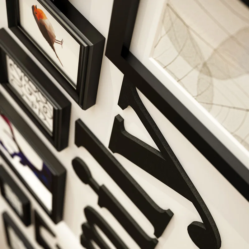 Современная простая фоторамка из твердой древесины Оригинальная Фоторамка для