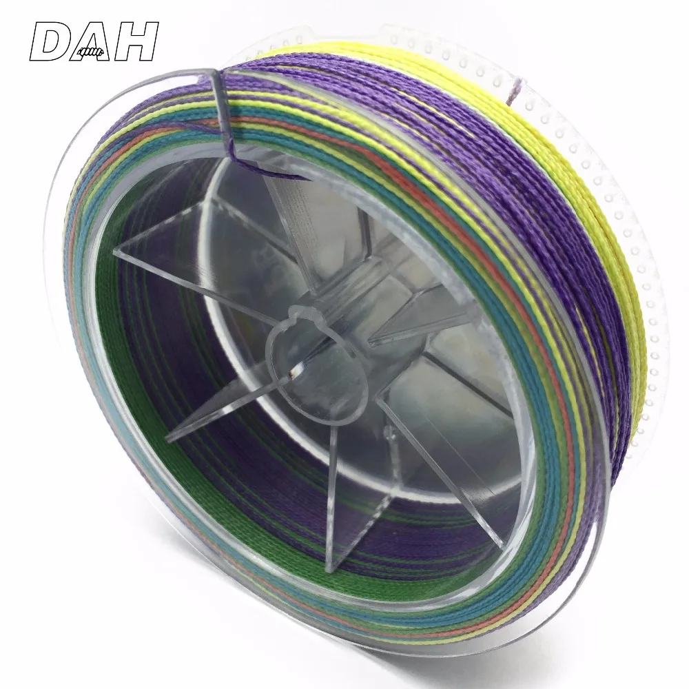 Оптовая продажа 100 м 4 марки DAH японское качество мультифиламент 100%