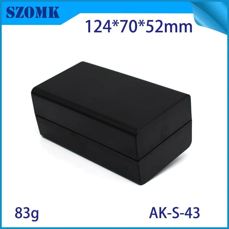 Пластиковый корпус для печатной платы черный электроники szomk 4 шт. 124*70*52 мм|enclosure