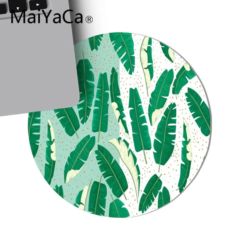 Новый дизайн MaiYaCa клавиатура с узором зеленых листьев коврик для стола