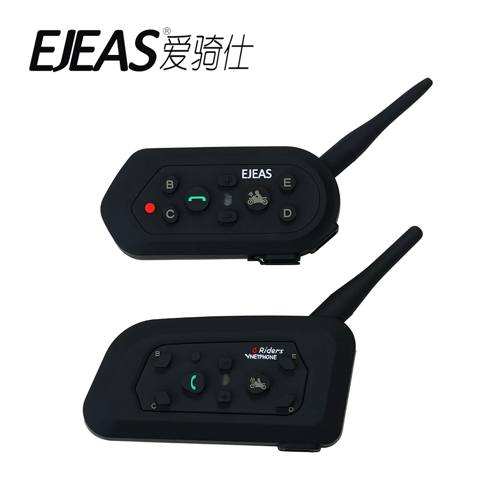 2017 2 pcs E6 Helmet Intercom 6 Riders 1300M Motorcycle Bluetooth 3.0 Headset Walkie Talkie BT Interphone | Автомобили и