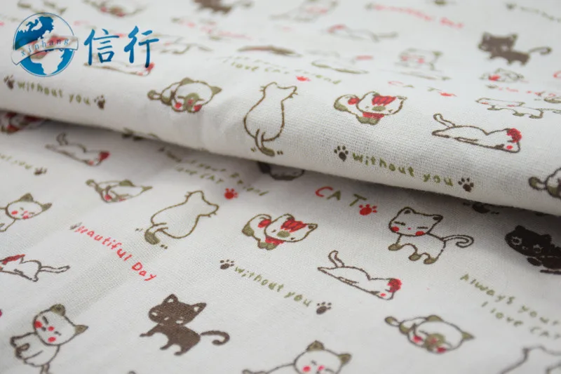 50*150 см хлопчатобумажная льняная ткань с принтом для лоскутного шитья квилтинга