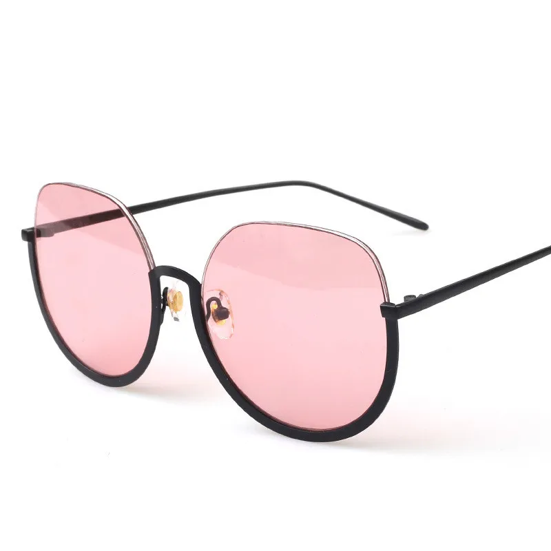 Pink Лидер продаж, брендовые дизайнерские женские круглые разноцветные солнцезащитные очки, модные винтажные очки в стиле хип-хоп, очки, Прямая поставка - Цвет линз: Pink