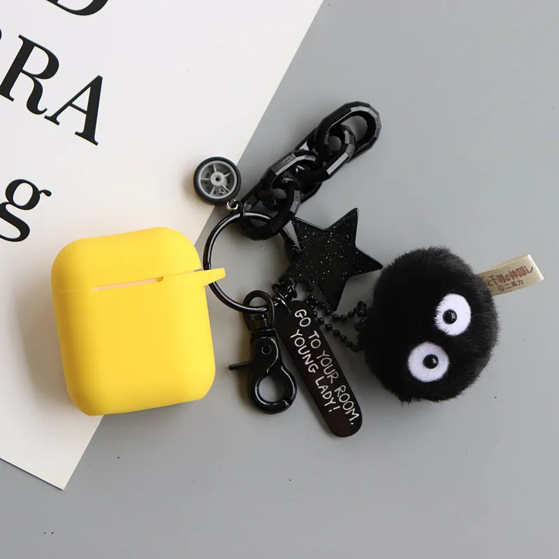 Симпатичные Susuwatari Струны для airpods наушники мягкая сумка Универсальный телефон