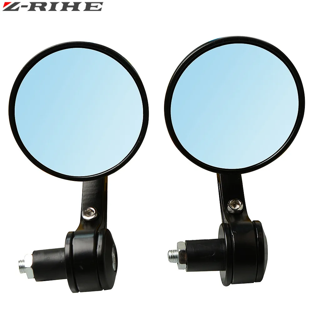 ZRIHE 7/8 &quotкруглые зеркала заднего вида для мотоцикла мотоциклетные ручки Задние