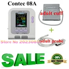 Цифровой монитор артериального давления Contec08A + SPO2, датчик с манжетами для взрослых и по CONTEC HOT