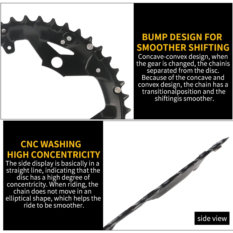 MTB кольцо цепи велосипеда цепи для SHIMANO SRAM Универсальный коленчатый набор 22 T/32 T/42 T/44 T 104BCD велосипедные части Аксессуары для велосипеда