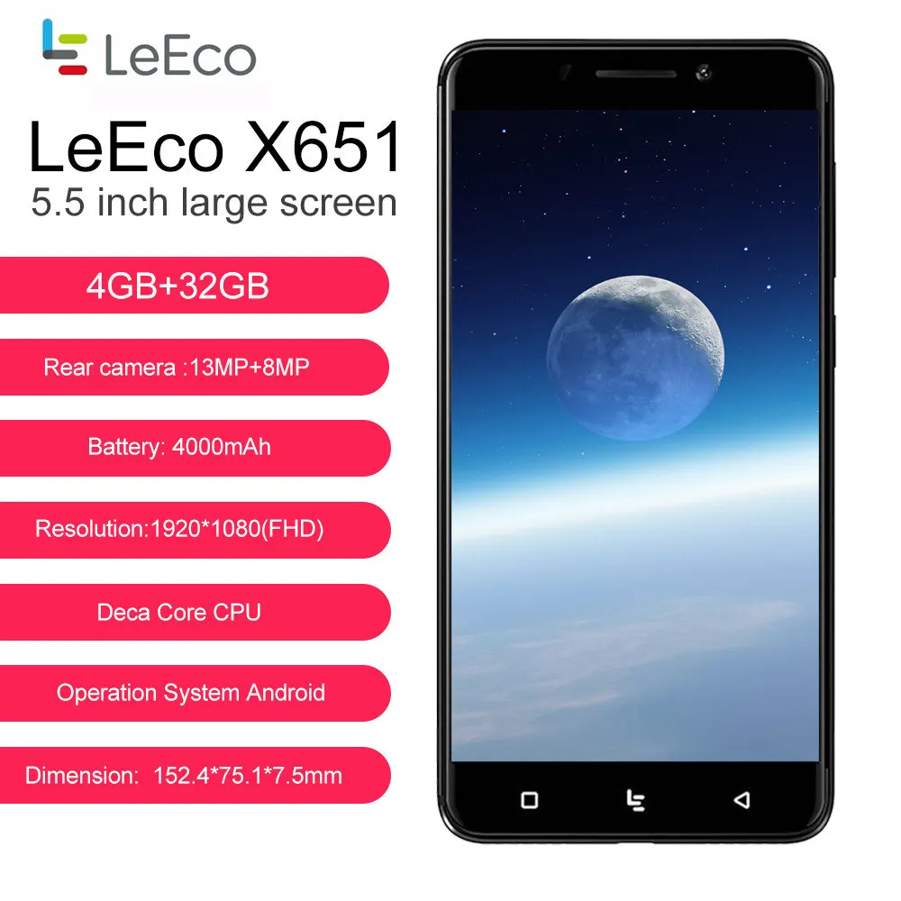 LeTV LeEco Le Pro 3X651 5 дюймов мобильного телефона Android 6 0 helio X20 deca core 4 ГБ Оперативная