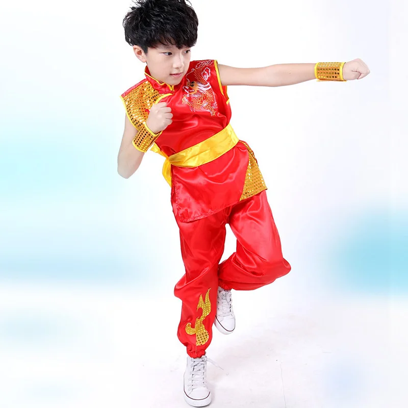 Новинка; китайский национальный костюм кунг-фу; Детские костюмы Tai Chi; одежда для выступлений; костюмы для выступлений с боевым искусством для мальчиков и девочек