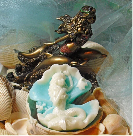 Форма для мыла русалка в Ракушке моллюска ручной работы 3D формы девочек