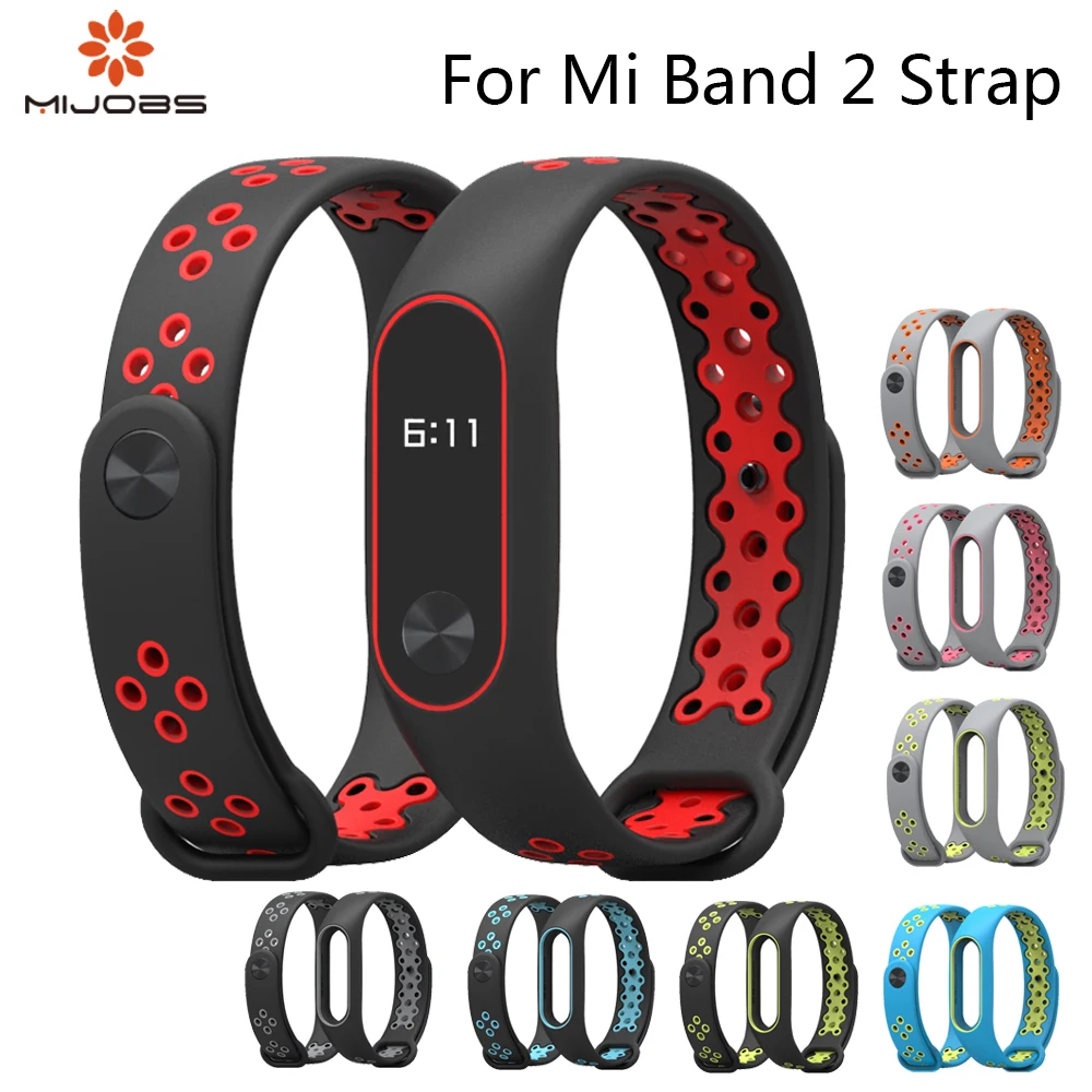 Mijobs Sport Mi Band 2 браслет на запястье для Xiaomi Аксессуары смарт часы Mi2 сменный