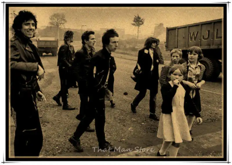 Винтажный Ретро рок браслет The Clash музыкальная гитара матовая крафт бумага постер