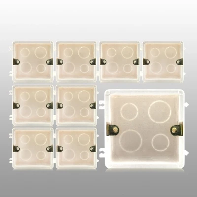 10 шт. настенный выключатель и пластиковая панель переключатель используется для