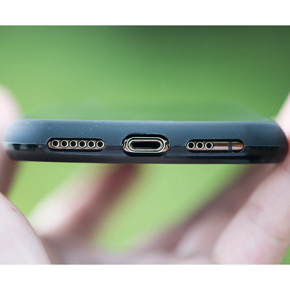 Роскошный кованый чехол из углеродного волокна для iPhone X XS нескользящий Мягкий