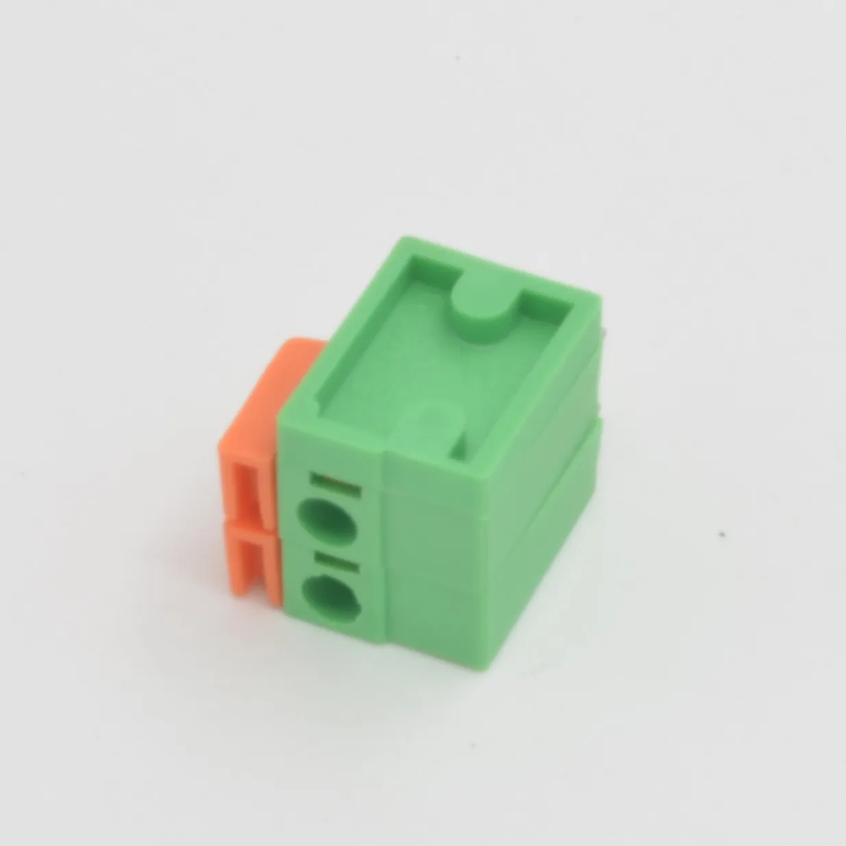 50 шт./лот 2 полюсный зеленый разъем пружинный клеммный блок DG142V KF142V Безвинтовой