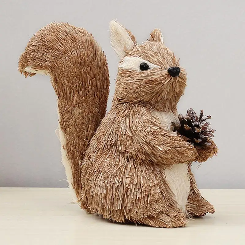 Прямая поставка 2 размера рождественские игрушечные белки орнамент